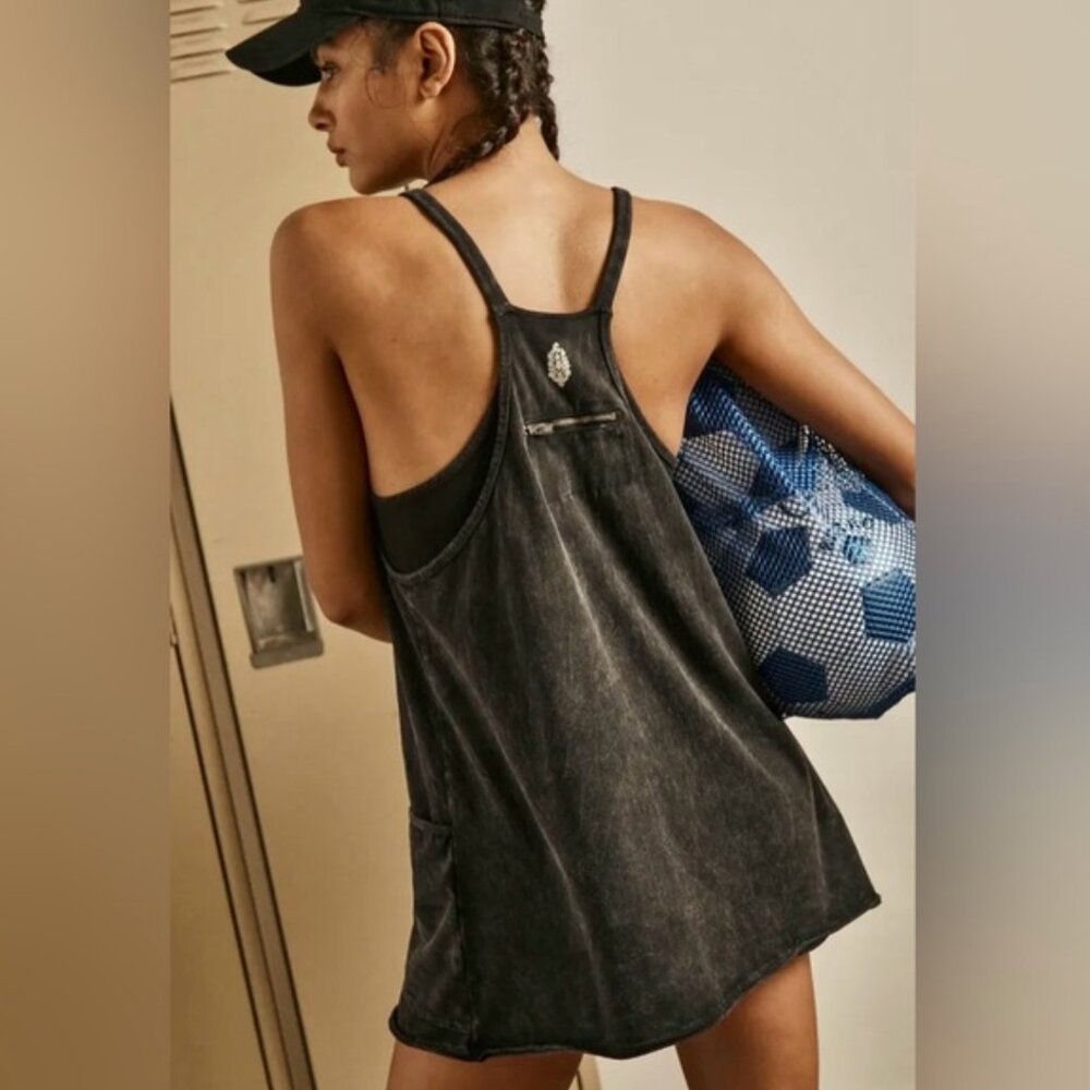 Free People Hot Shot Mini Dress in Black size Medium M NWOT - Picture 5 of 16